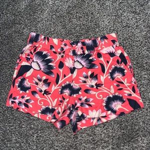 Floral Fabric Shorts